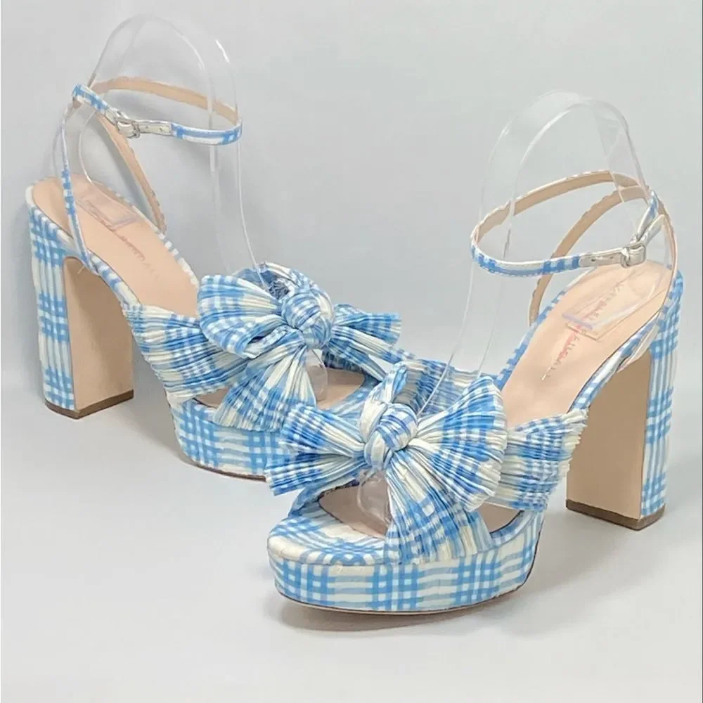 Loeffler Randall Natalia Knotted Platform Sandals size 8.5